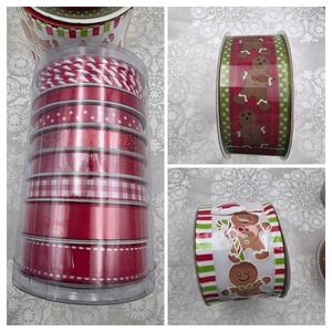 Christmas‎ Ribbon Celebrate It Hobby Lobby Gingerbread Holiday Craft Gift Wrap